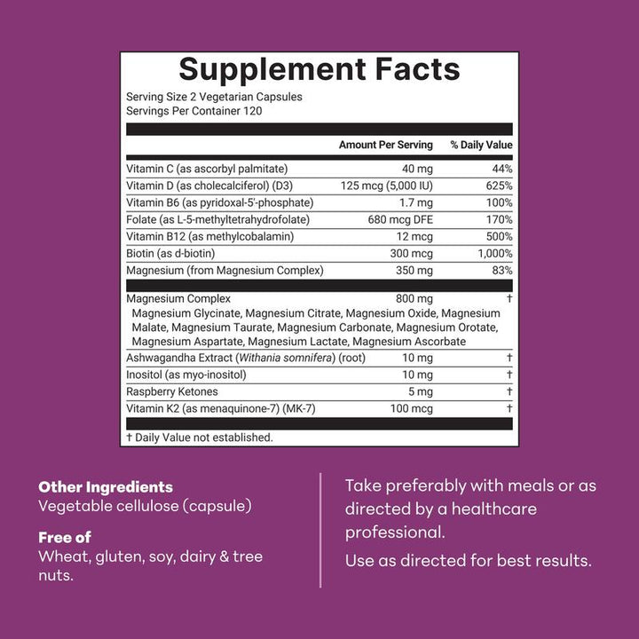 PuraVita® 20-in-1 Women's Magnesium Support Formula